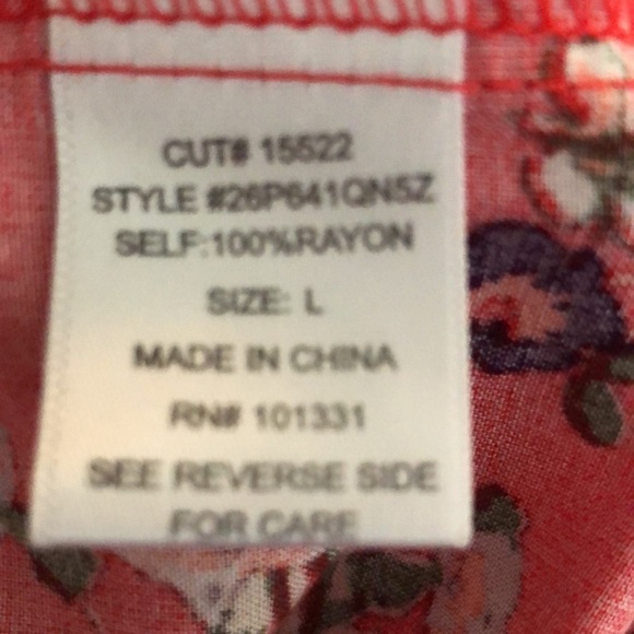 Charlotte Russe Red Floral Summer Dress - Picture 7 of 9